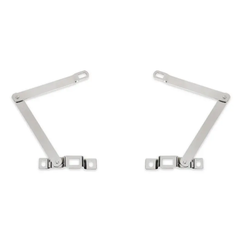 Holley Polished Stainless Steel Tailgate Hinge And Link Kit (Model 04-219) 1