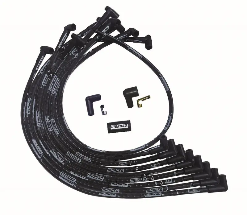 Moroso 51525 Ultra Plug Wire Set Sbc Over V/C Black 1