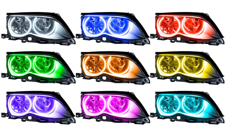 Oracle Lighting 7104-334 Colorshift Smd Headlights – Pre-Assembled, Black Bezel, No Controller Required 1