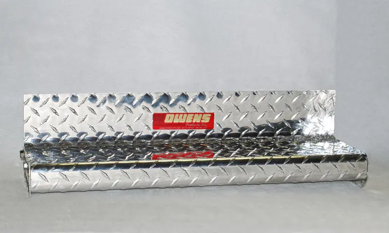 Owens Products Oc8459Ec Classic Series Diamond-Plate Running Boards – 4" Wide, 59.5" Aluminum Step 1