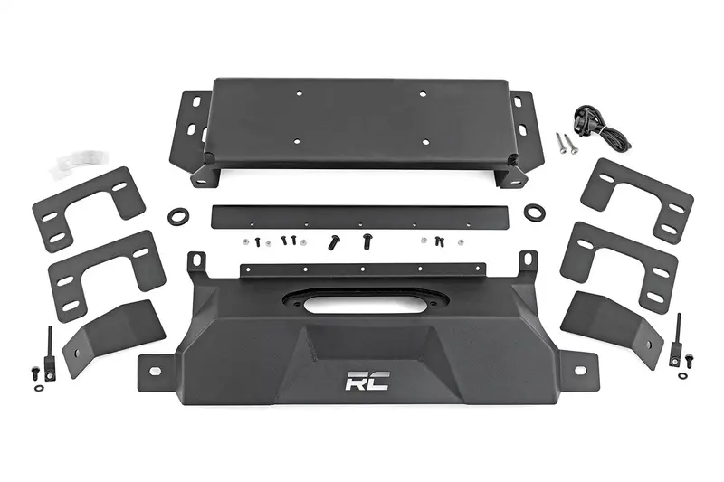 Rough Country Hidden Winch Mounting Plate – Low-Profile Steel Bracket For Oem-Look Integration 1