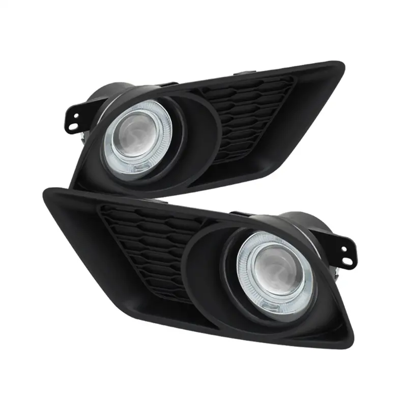 Spyder Auto 5073273 Halo Projector Fog Light Kit – Clear Lens, Integrated Halo Rings, Bulbs & Switch Included 1