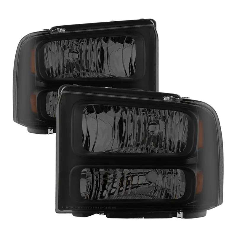 Spyder Auto 9033001 Xtune Headlights; Incl. Bulbs/Wiring Harness/Instruction; Black Smoke; 1