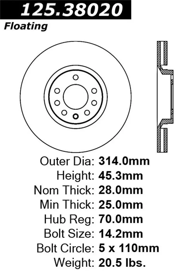Stoptech 125.38020Cry Front Cryo-Treated High-Carbon Brake Rotor – Premium Performance 1