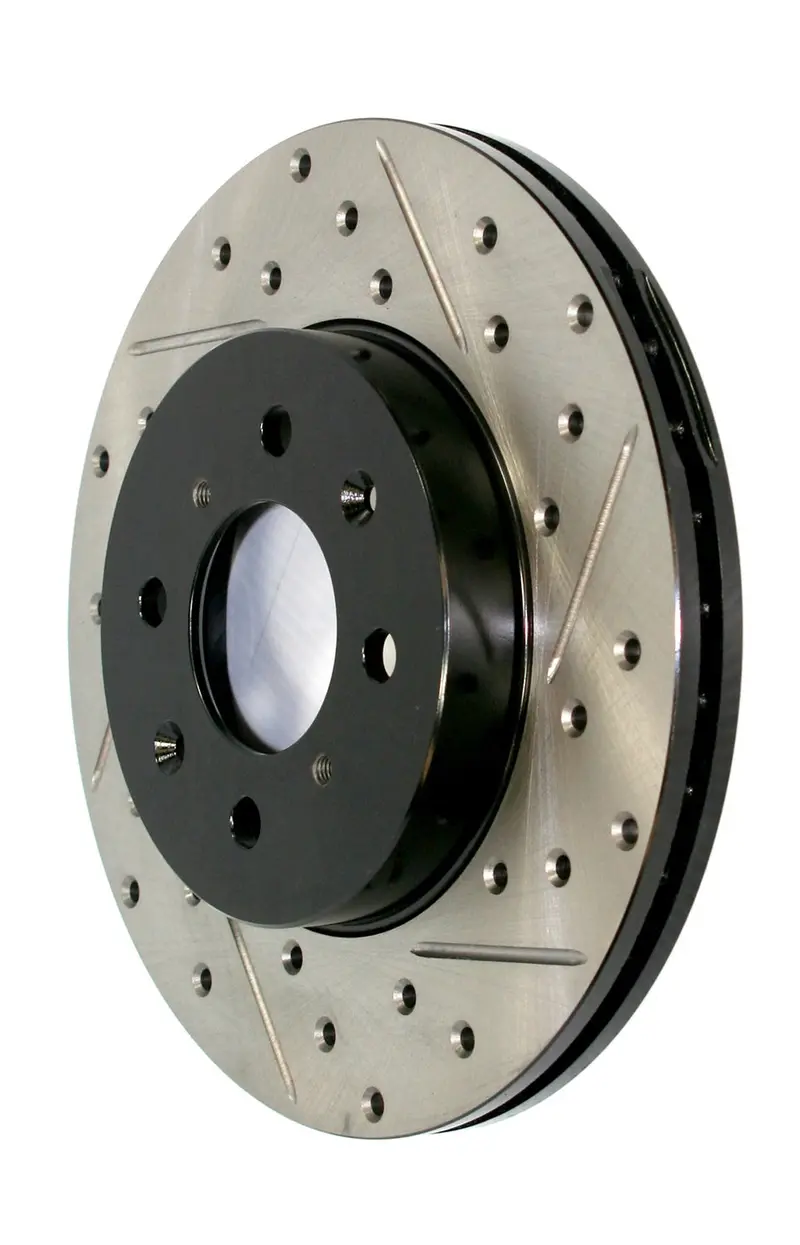Stoptech Front Right Cryo-Treated Drilled And Slotted Brake Rotor – Model 127.45068Cr 1