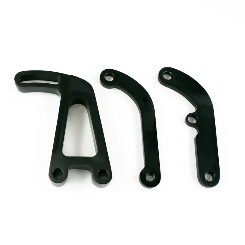 Top Street Performance Jm9105Bk Saginaw Power Steering Bracket For Sbc Long Water Pump – Black Anodized Aluminum 1