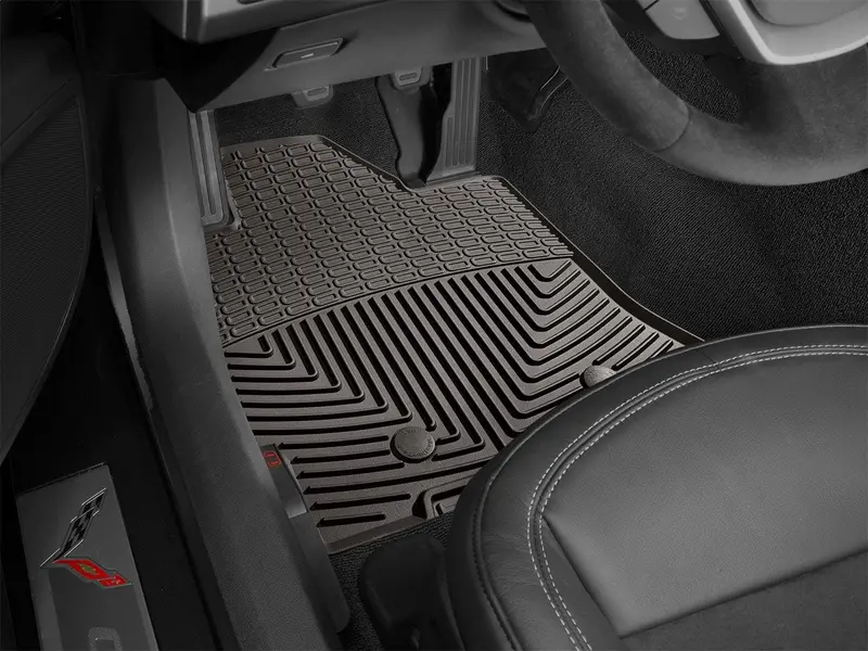 Weathertech W418Co All-Weather Front Floor Mats – Cocoa-Colored, Custom-Fit Protection 1