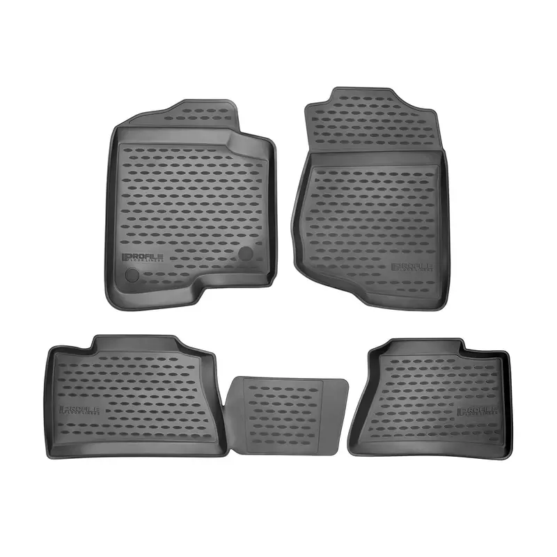 Westin 74-06-41018 Profile Floor Liners; 4 Pc.; Front And Rear; Black; 1